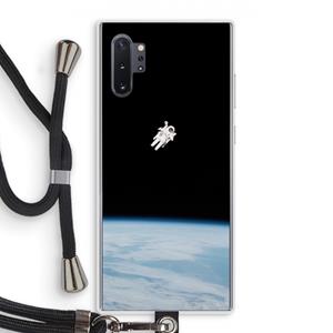 CaseCompany Alone in Space: Samsung Galaxy Note 10 Plus Transparant Hoesje met koord