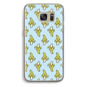 CaseCompany Bananas: Samsung Galaxy S7 Transparant Hoesje