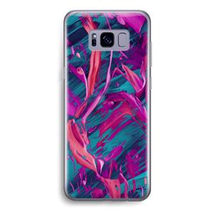CaseCompany Pink Clouds: Samsung Galaxy S8 Transparant Hoesje