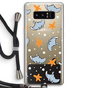 CaseCompany Manta: Samsung Galaxy Note 8 Transparant Hoesje met koord
