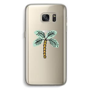 CaseCompany Palmboom: Samsung Galaxy S7 Transparant Hoesje
