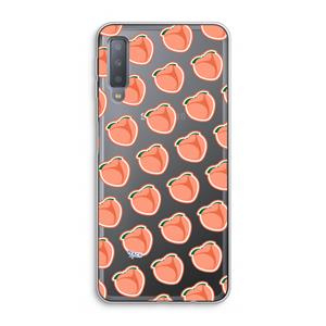CaseCompany Just peachy: Samsung Galaxy A7 (2018) Transparant Hoesje