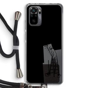 CaseCompany Musketon Painter: Xiaomi Redmi Note 10 Pro Transparant Hoesje met koord