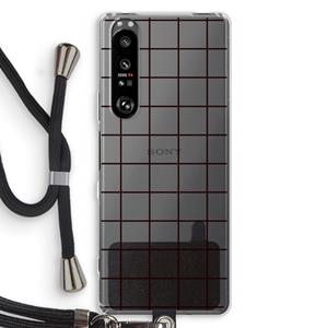 CaseCompany Rooster: Sony Xperia 1 III Transparant Hoesje met koord