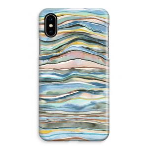 CaseCompany Watercolor Agate: iPhone XS Max Volledig Geprint Hoesje