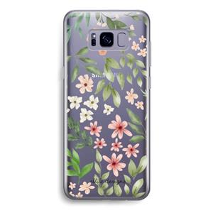 CaseCompany Botanical sweet flower heaven: Samsung Galaxy S8 Transparant Hoesje