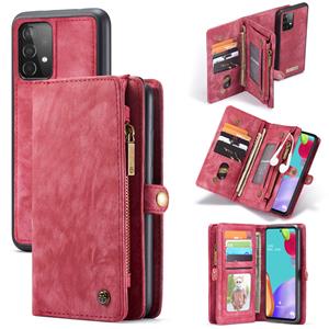 Caseme vintage 2 in 1 portemonnee hoes - Samsung Galaxy A52 / A52s - Rood