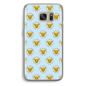 CaseCompany Leeuwenkoppen: Samsung Galaxy S7 Transparant Hoesje