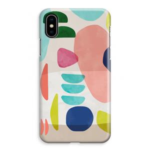 CaseCompany Bold Rounded Shapes: iPhone XS Max Volledig Geprint Hoesje