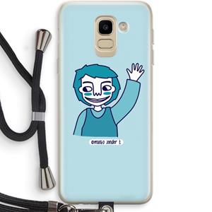CaseCompany Zwaai: Samsung Galaxy J6 (2018) Transparant Hoesje met koord
