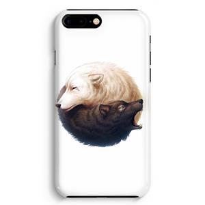 CaseCompany Yin Yang Wolves: Volledig Geprint iPhone 7 Plus Hoesje