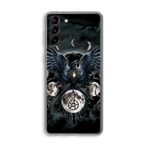 CaseCompany Sinister Wings: Samsung Galaxy S21 Plus Transparant Hoesje