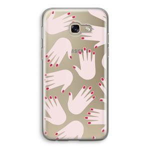 CaseCompany Hands pink: Samsung Galaxy A5 (2017) Transparant Hoesje