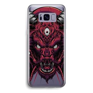 CaseCompany Hell Hound and Serpents: Samsung Galaxy S8 Transparant Hoesje