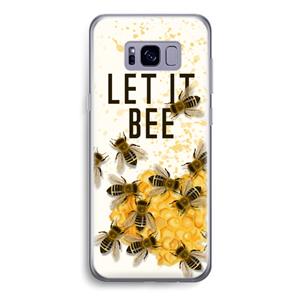 CaseCompany Let it bee: Samsung Galaxy S8 Transparant Hoesje