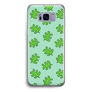 CaseCompany Groene blaadjes: Samsung Galaxy S8 Transparant Hoesje