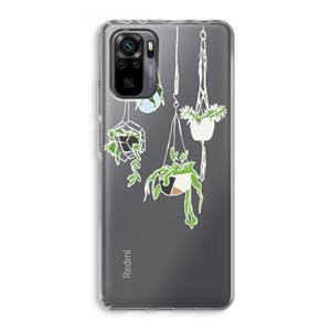 CaseCompany Hang In There: Xiaomi Redmi Note 10 Pro Transparant Hoesje