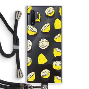 CaseCompany When Life Gives You Lemons...: Samsung Galaxy Note 10 Plus Transparant Hoesje met koord