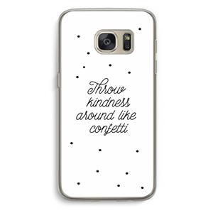 CaseCompany Confetti: Samsung Galaxy S7 Transparant Hoesje