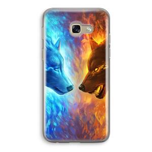 CaseCompany Fire & Ice: Samsung Galaxy A5 (2017) Transparant Hoesje