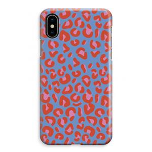 CaseCompany Leopard blue: iPhone XS Max Volledig Geprint Hoesje