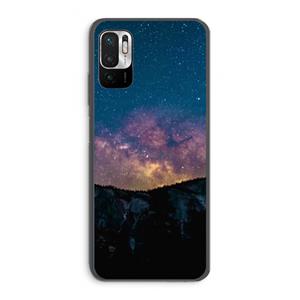 CaseCompany Travel to space: Xiaomi Redmi Note 10 5G Transparant Hoesje