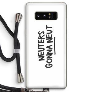 CaseCompany Neuters: Samsung Galaxy Note 8 Transparant Hoesje met koord