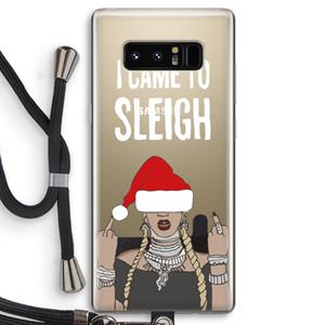 CaseCompany Came To Sleigh: Samsung Galaxy Note 8 Transparant Hoesje met koord