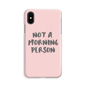 CaseCompany Morning person: iPhone X Volledig Geprint Hoesje