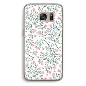 CaseCompany Sierlijke bloemen: Samsung Galaxy S7 Transparant Hoesje