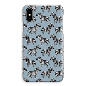 CaseCompany Zebra: iPhone XS Max Volledig Geprint Hoesje