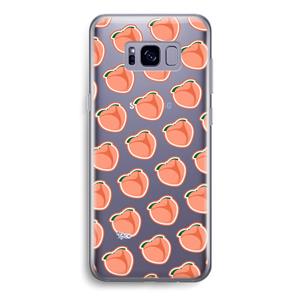 CaseCompany Just peachy: Samsung Galaxy S8 Transparant Hoesje