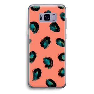 CaseCompany Pink Cheetah: Samsung Galaxy S8 Transparant Hoesje