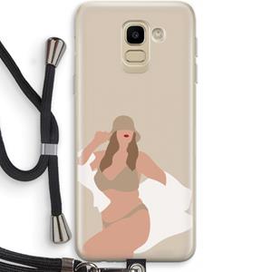 CaseCompany One of a kind: Samsung Galaxy J6 (2018) Transparant Hoesje met koord