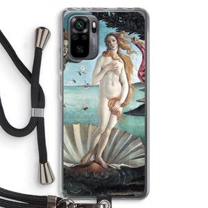 CaseCompany Birth Of Venus: Xiaomi Redmi Note 10 Pro Transparant Hoesje met koord