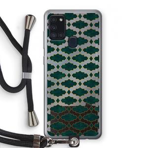 CaseCompany Moroccan tiles: Samsung Galaxy A21s Transparant Hoesje met koord