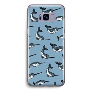 CaseCompany Narwhal: Samsung Galaxy S8 Transparant Hoesje