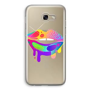 CaseCompany Lip Palette: Samsung Galaxy A5 (2017) Transparant Hoesje
