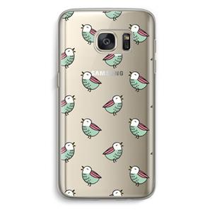 CaseCompany Vogeltjes: Samsung Galaxy S7 Transparant Hoesje