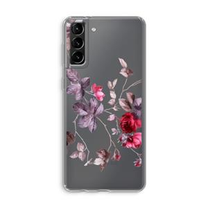 CaseCompany Mooie bloemen: Samsung Galaxy S21 Plus Transparant Hoesje