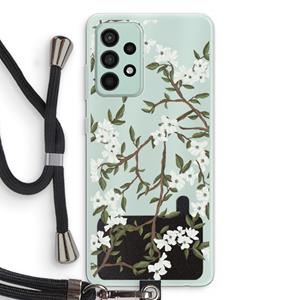 CaseCompany Blossoming spring: Samsung Galaxy A52s 5G Transparant Hoesje met koord