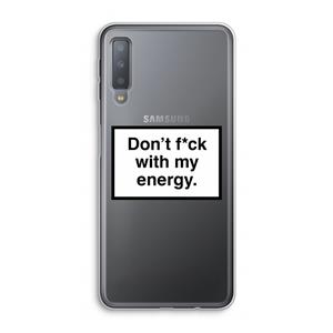 CaseCompany My energy: Samsung Galaxy A7 (2018) Transparant Hoesje