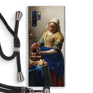 CaseCompany The Milkmaid: Samsung Galaxy Note 10 Plus Transparant Hoesje met koord