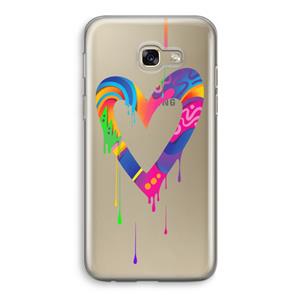 CaseCompany Melts My Heart: Samsung Galaxy A5 (2017) Transparant Hoesje