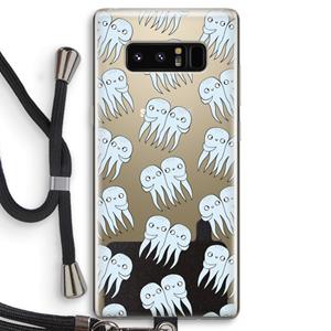 CaseCompany Octopussen: Samsung Galaxy Note 8 Transparant Hoesje met koord