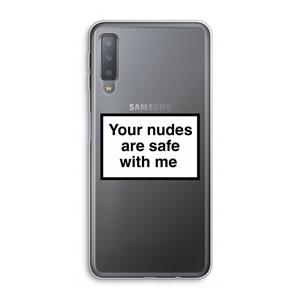 CaseCompany Safe with me: Samsung Galaxy A7 (2018) Transparant Hoesje