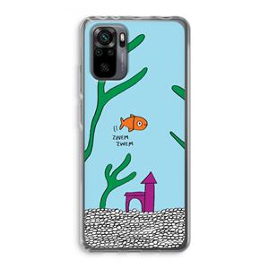 CaseCompany Aquarium: Xiaomi Redmi Note 10 Pro Transparant Hoesje
