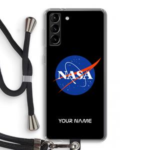 CaseCompany NASA: Samsung Galaxy S21 Plus Transparant Hoesje met koord