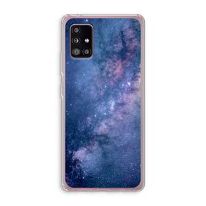 CaseCompany Nebula: Samsung Galaxy A51 5G Transparant Hoesje
