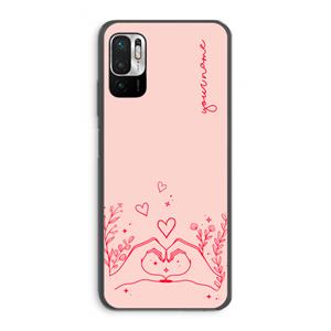 CaseCompany Love is in the air: Xiaomi Redmi Note 10 5G Transparant Hoesje